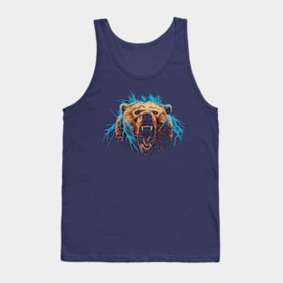 Lightning bear animal Tank Top